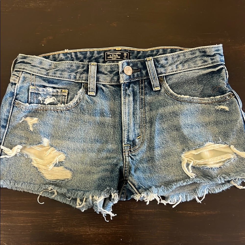 Denim Distressed Shorts
